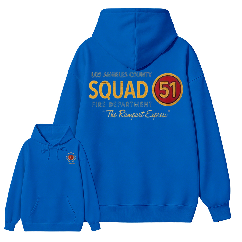 Los Angeles County Squad 51 Fire Department Hoodie