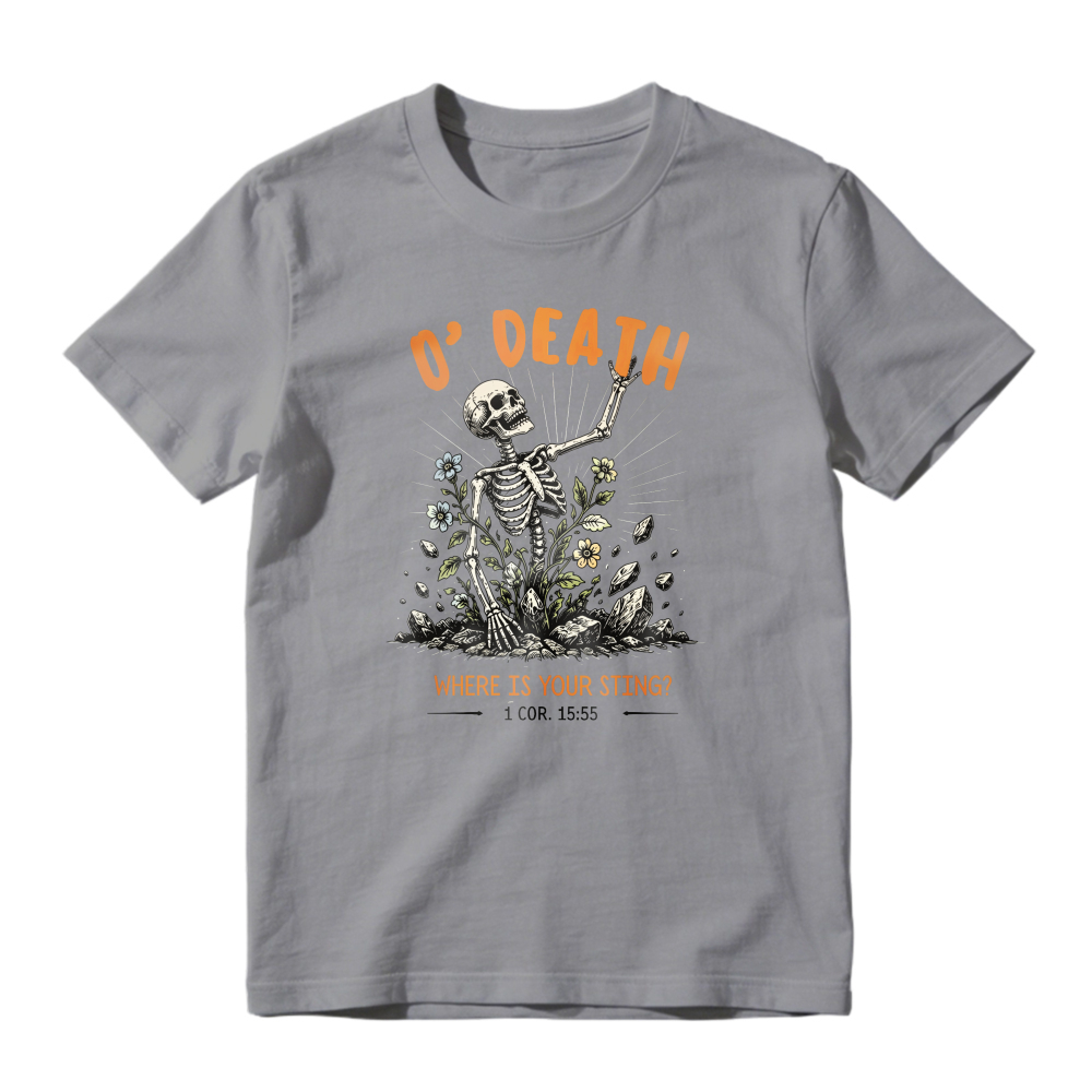 O Death Where Is Your Sting Skeleton Graphic Unisex Classic T-shirt