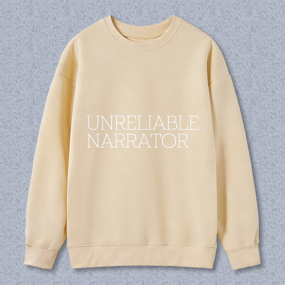Wardrobecart Unreliable Narrator Unisex Classic Sweatshirt