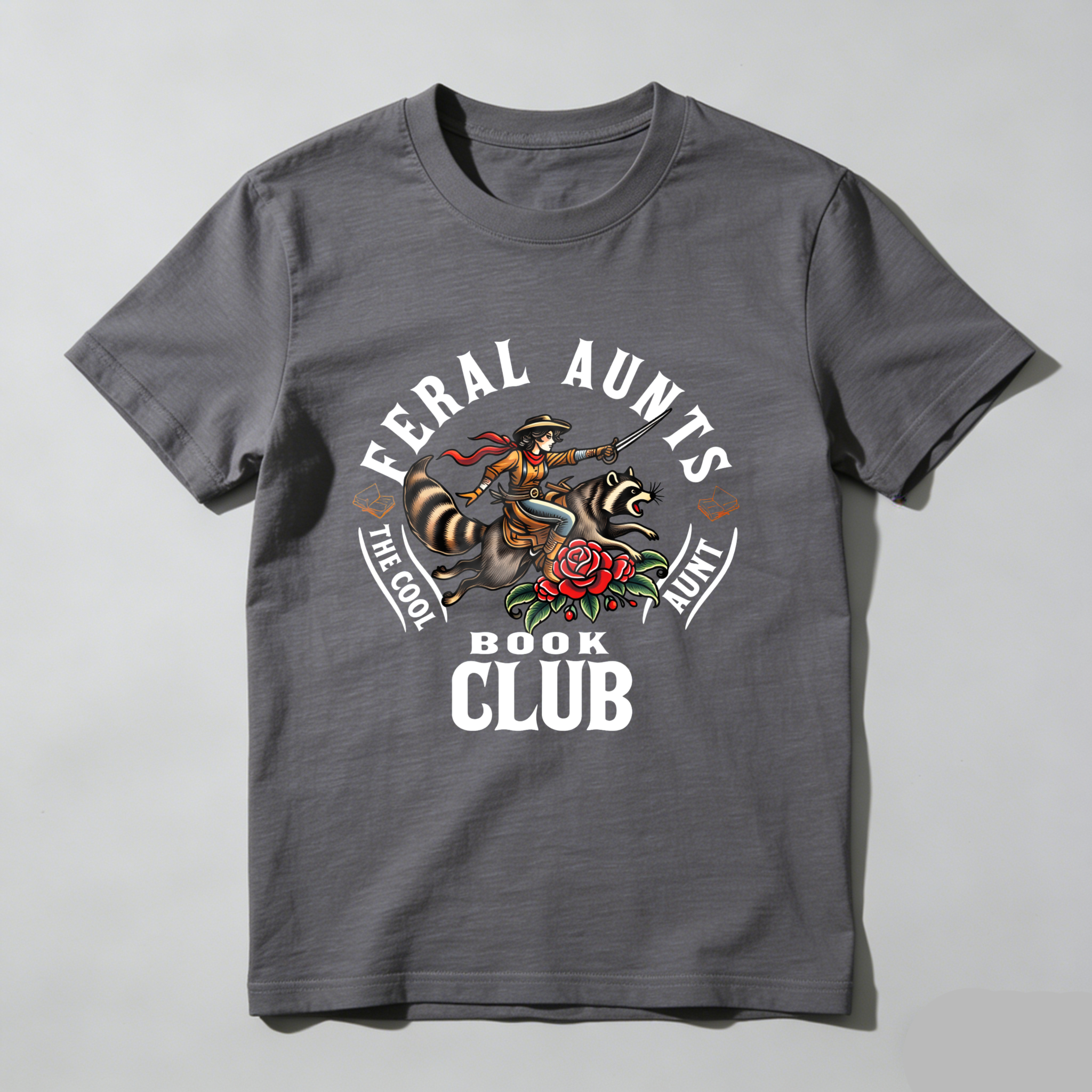 Wardrobecart Feral Aunts Book Club The Cool Aunt tshirt