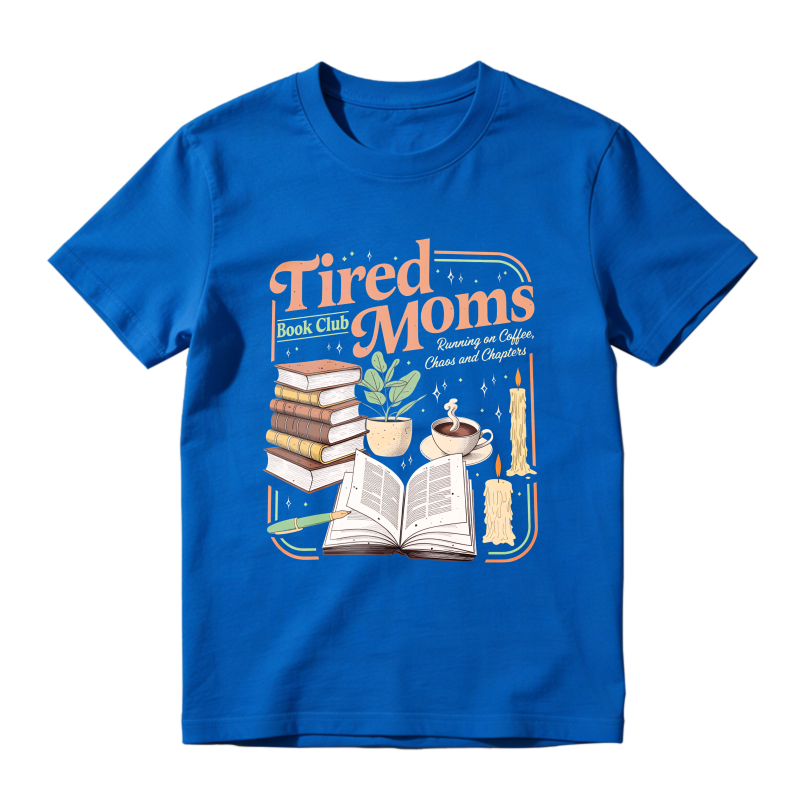 Wardrobecart Tired Moms Book Club With Books Coffee And Plants Unisex Classic T-shirt