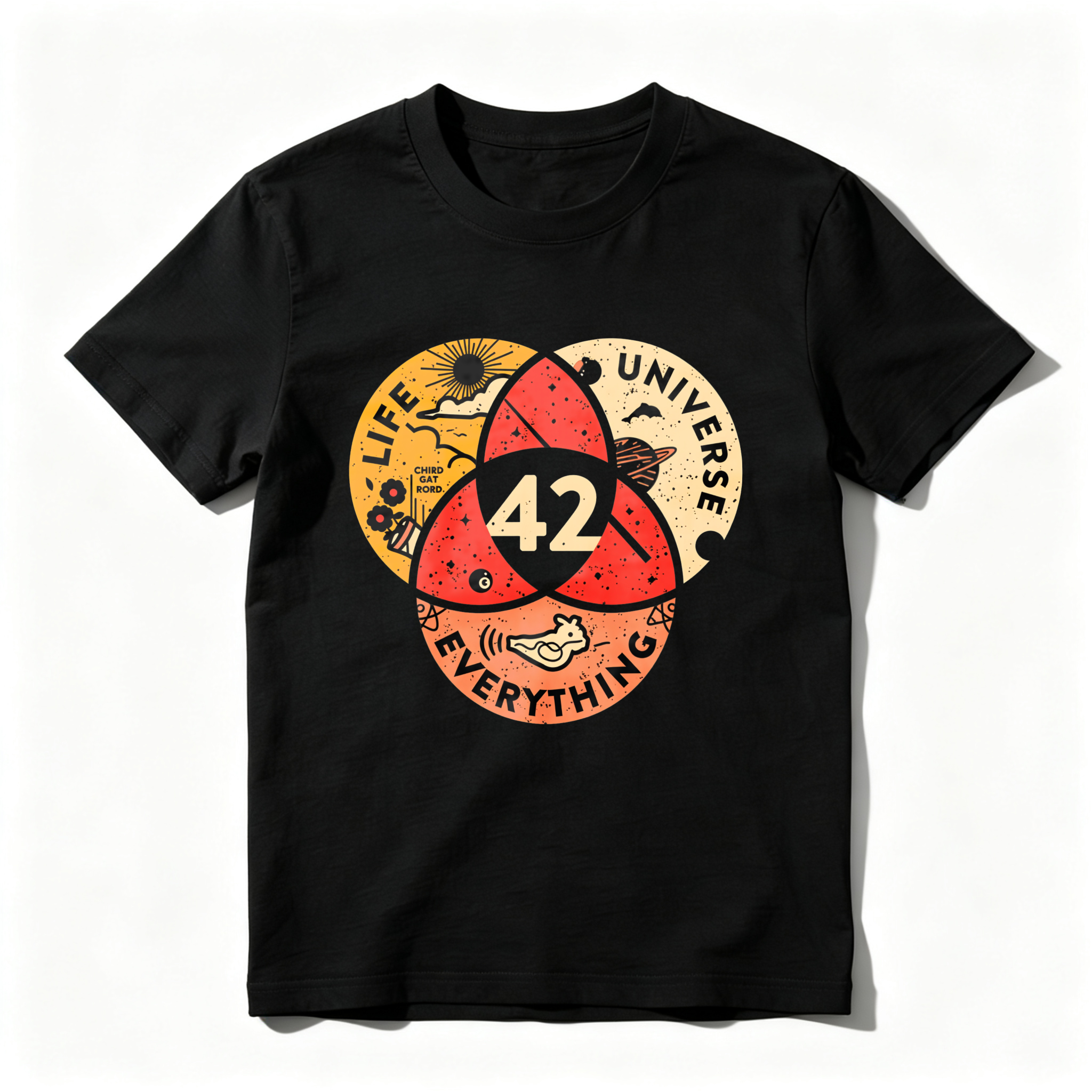 Wardrobecart Life Universe Everything Number Forty Two tshirt