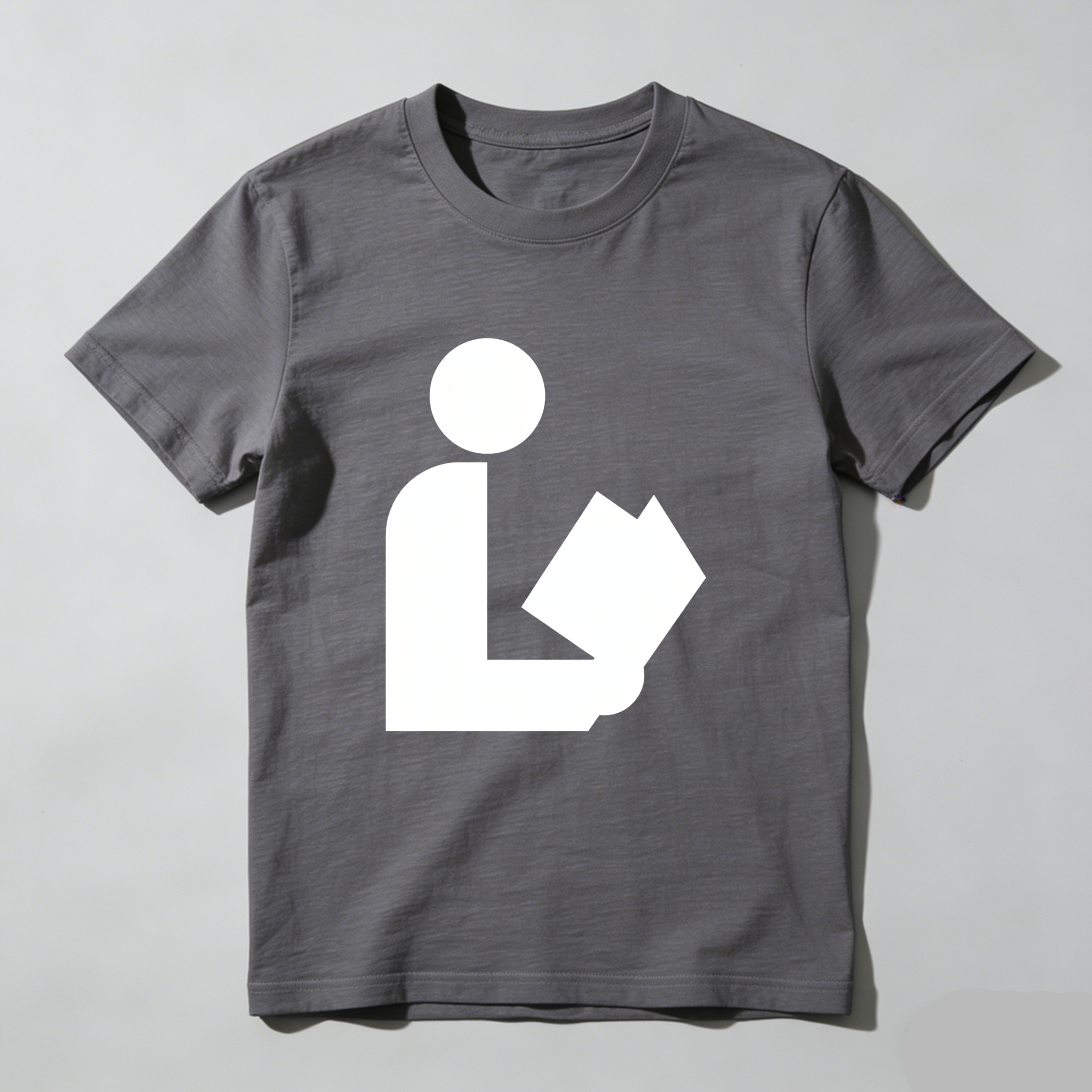 Wardrobecart Person Holding Book Symbol tshirt