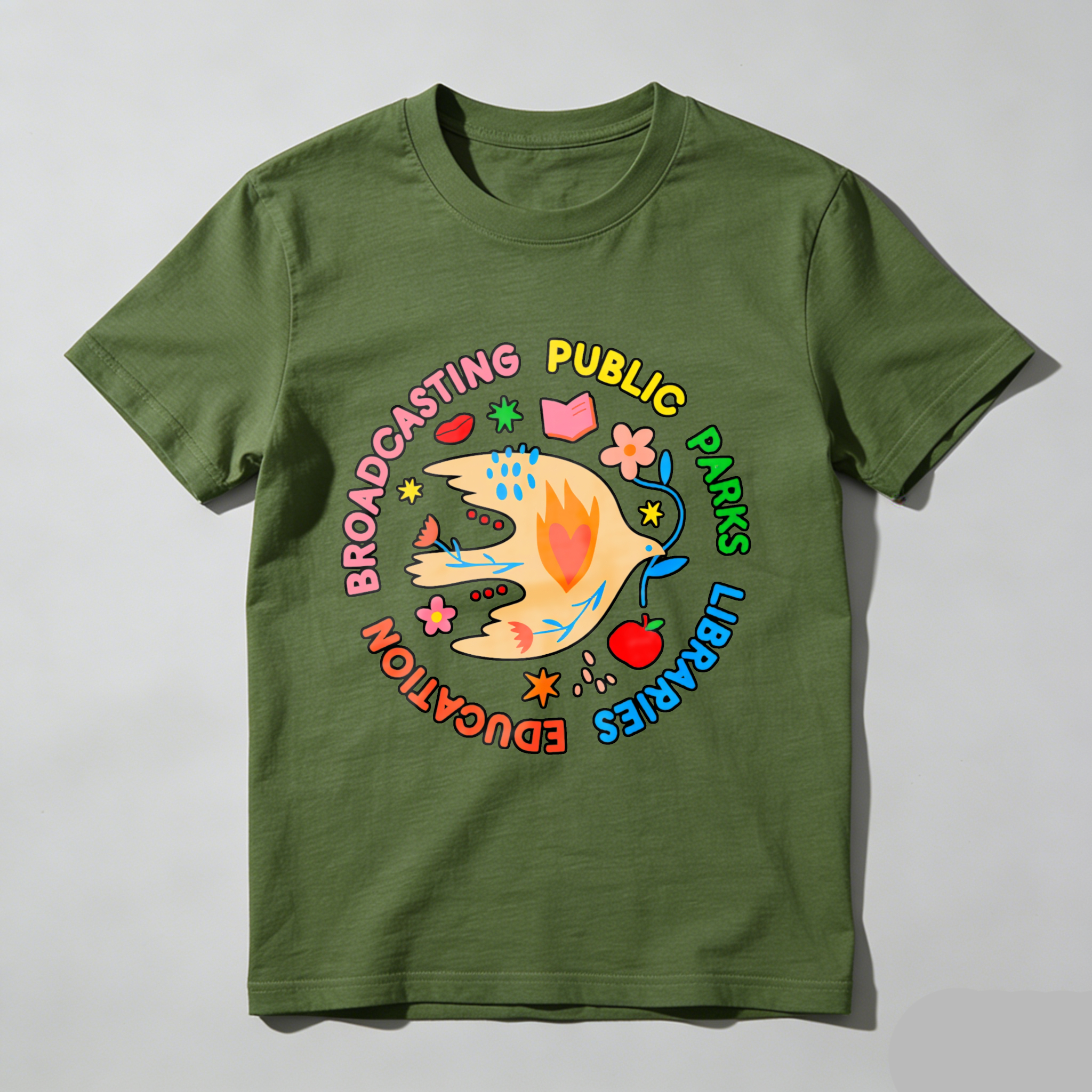 Wardrobecart Broadcasting Public Parks Libraries Education Tshirt