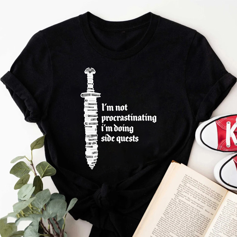 Wardrobecart I'm Not Procrastinating I'm Doing Side Quests Tshirt