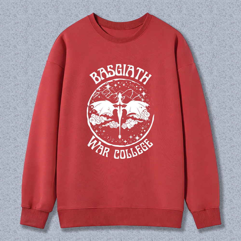 Wardrobecart Basilisk War College Dragon And Sword Design Unisex Classic Sweatshirt
