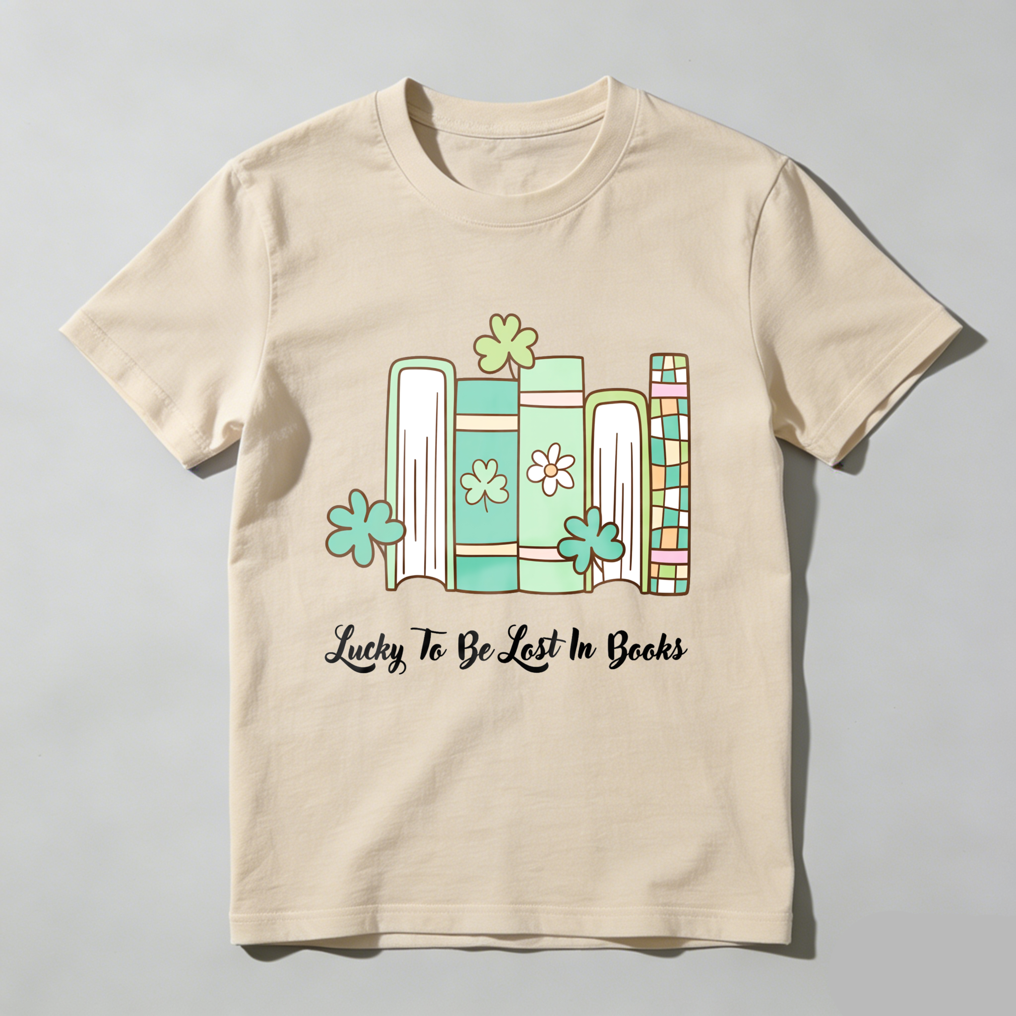 Wardrobecart Books With Flowers And Text tshirt