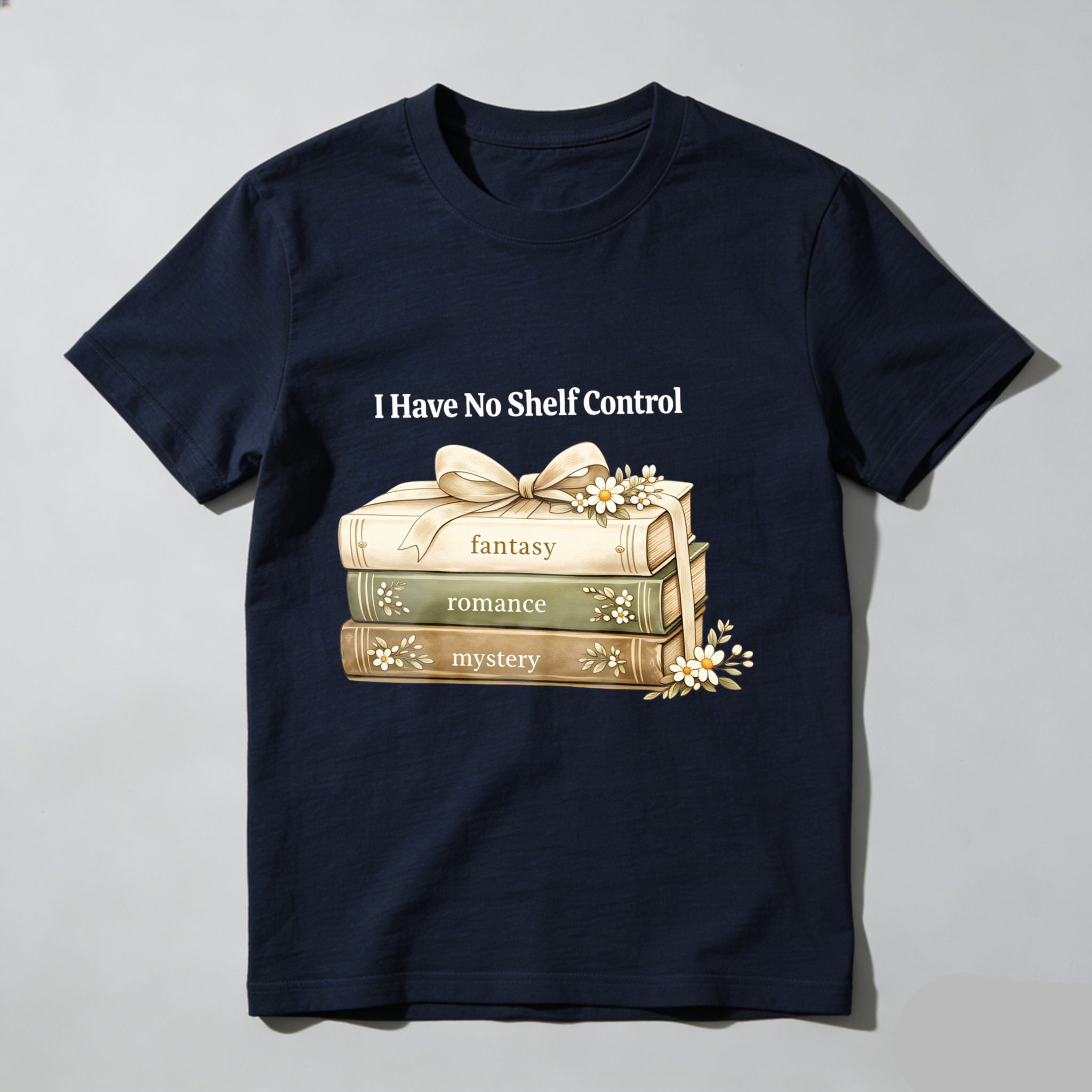 Wardrobecart Stacked Books Fantasy Romance Mystery I Have No Shelf Control Unisex Classic T-shirt