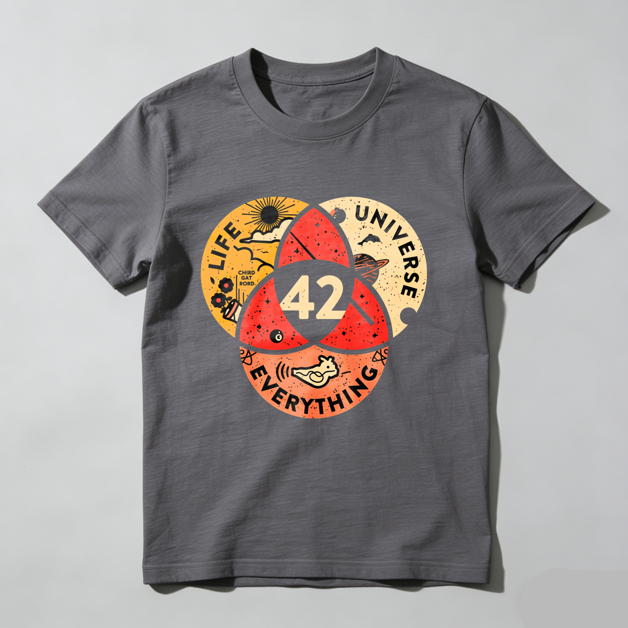 Wardrobecart Life Universe Everything Number Forty Two tshirt