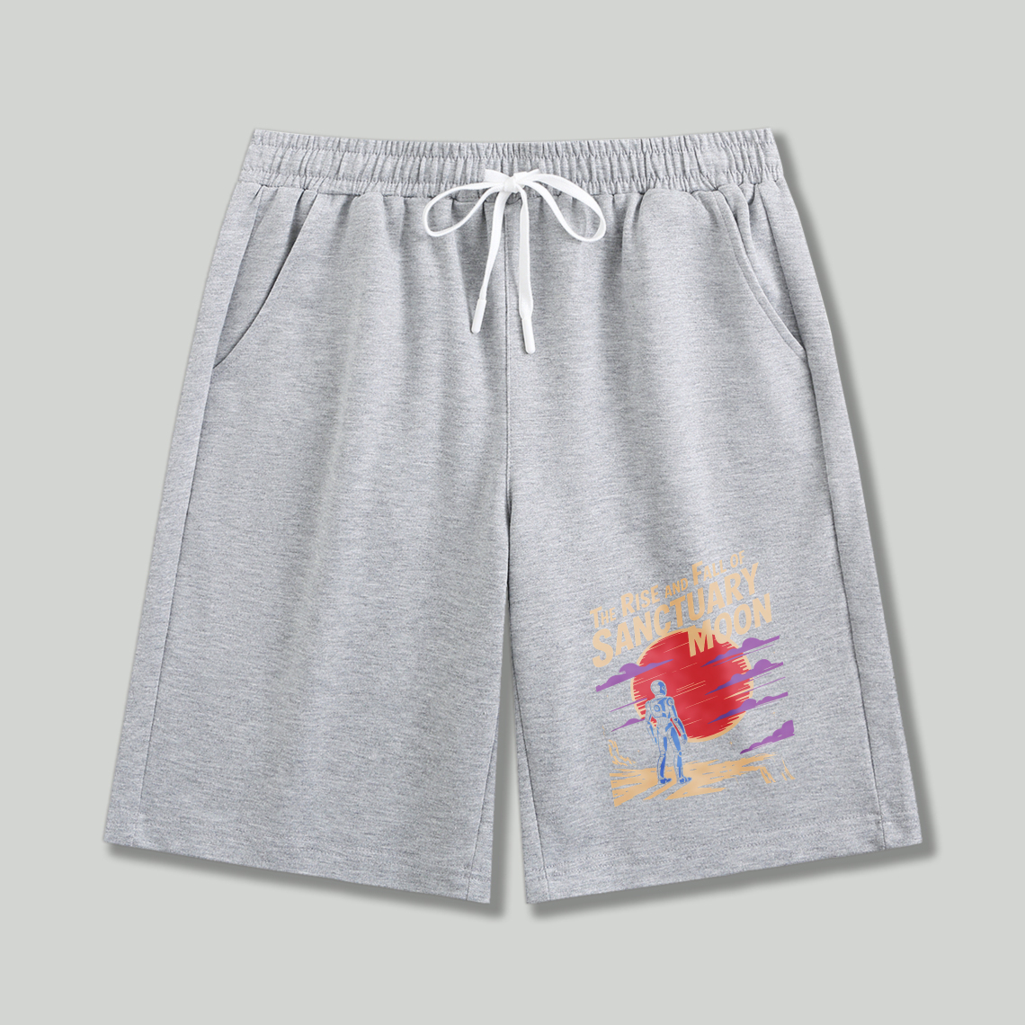 Wardrobecart The Rise And Fall Of Sanctuary Moon Graphic Shorts