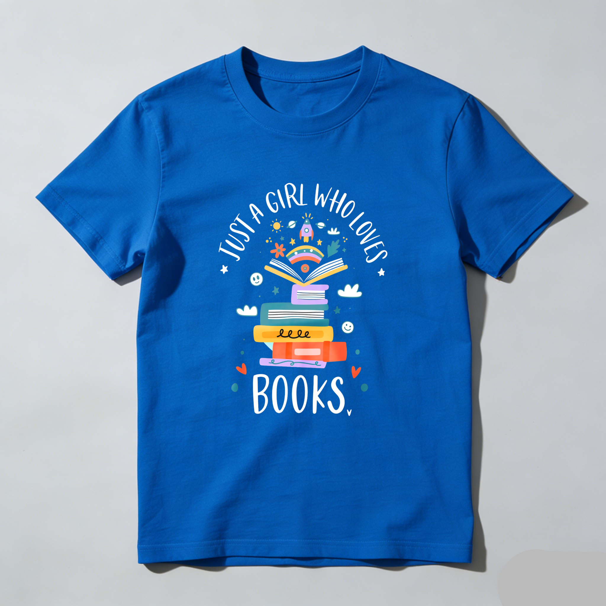 Wardrobecart Just A Girl Who Loves Books Tshirt