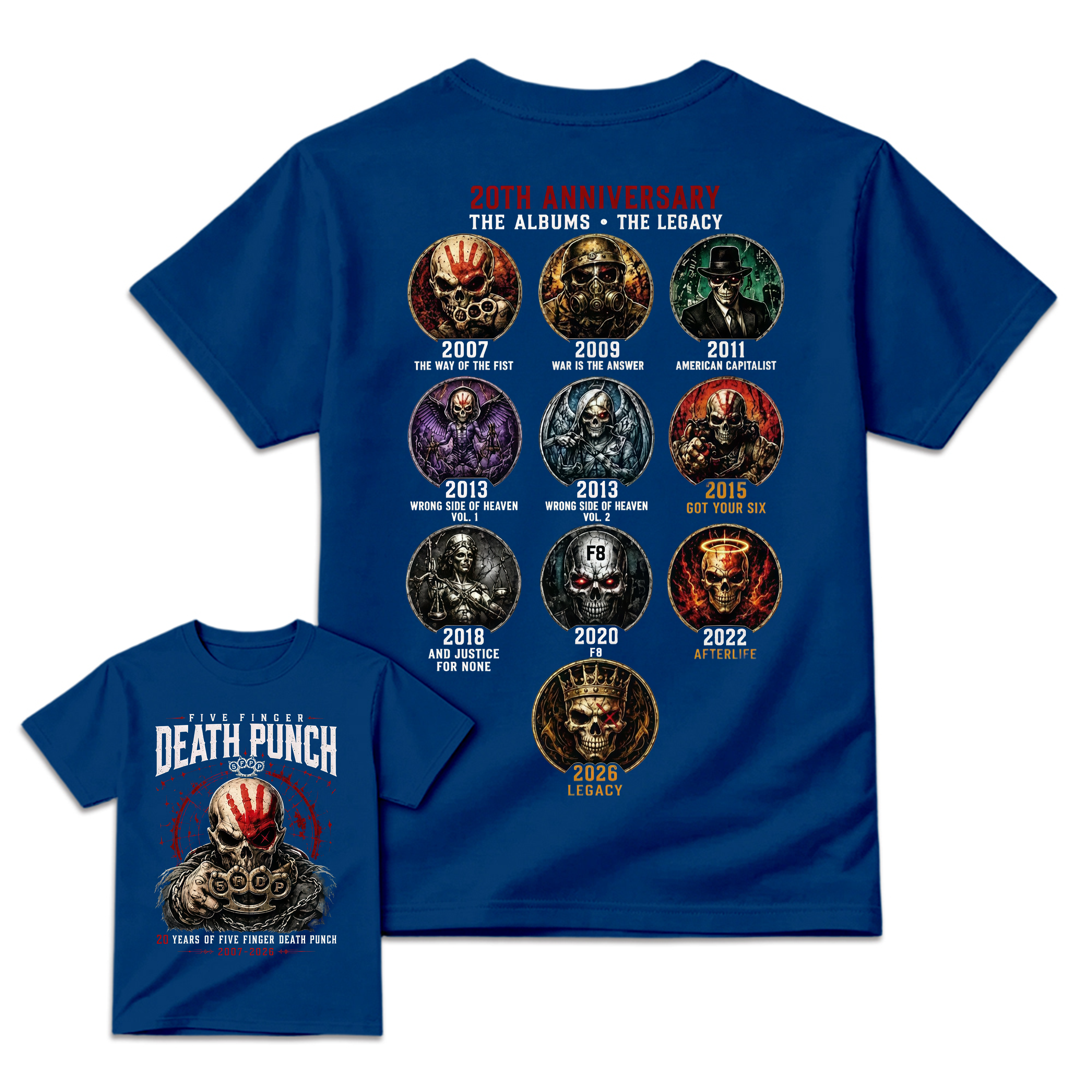Five Finger Death Punch Rock Band Heavy Metal Music T-shirt