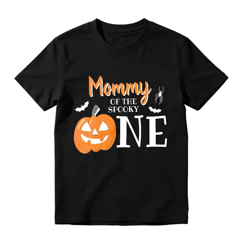 Mommy Of The Spooky One Halloween Pumpkin Bat Spider Unisex Classic T-shirt