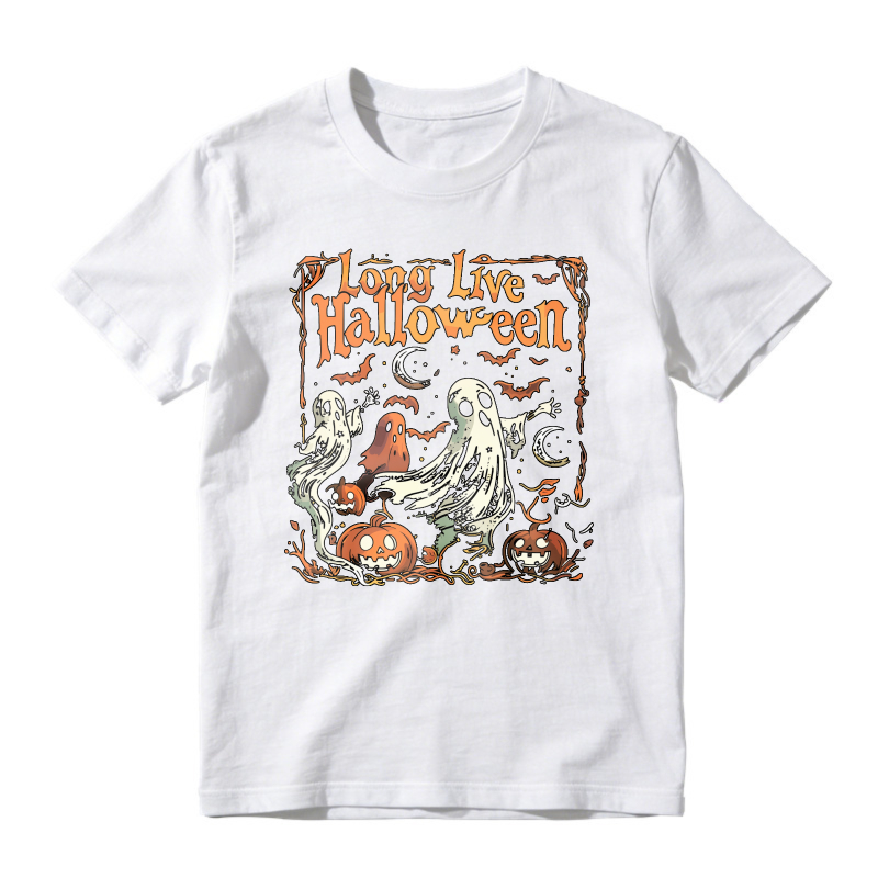 Long Live Halloween Ghosts Pumpkins Bats Moon Unisex Classic T-shirt