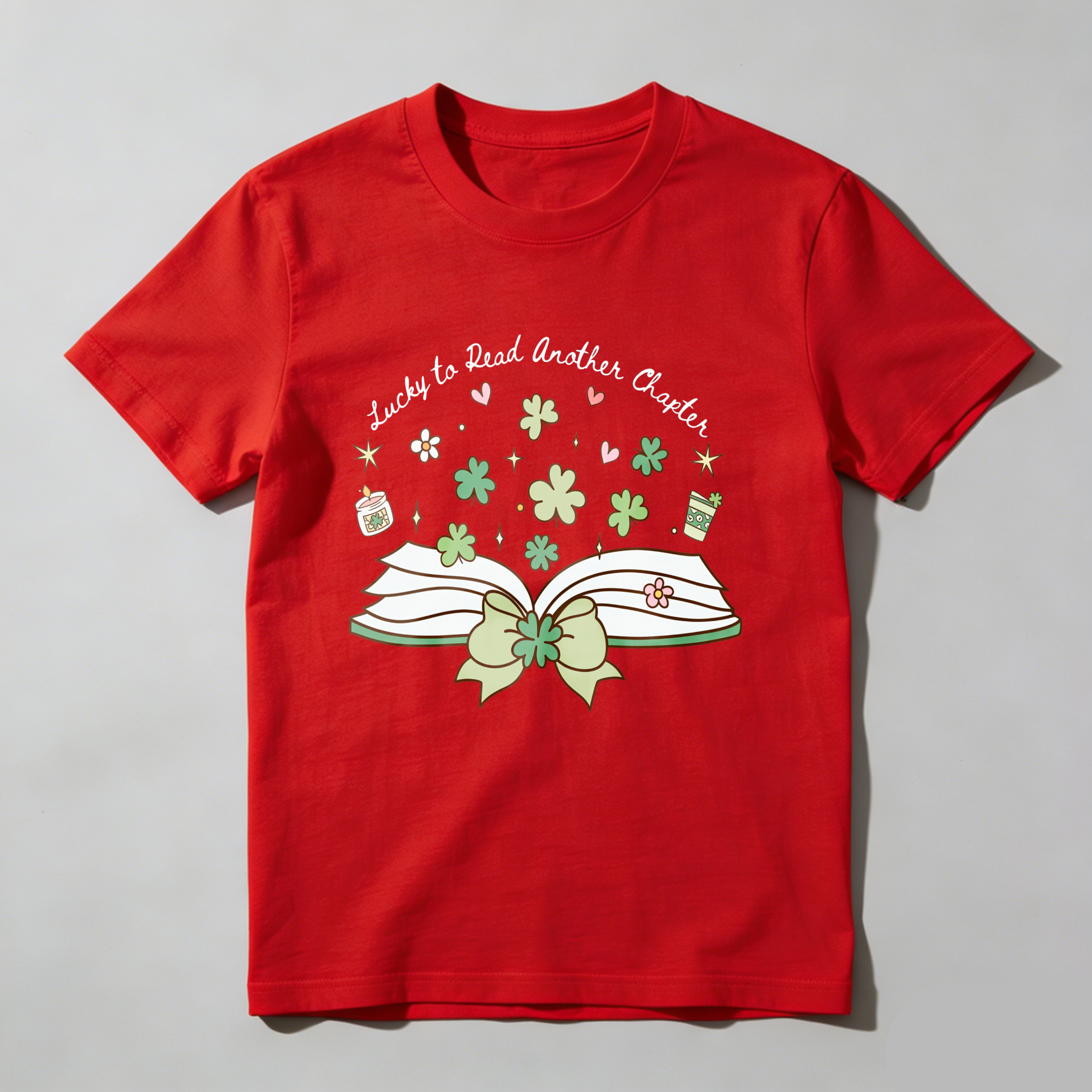 WardrobecartOpen Book With Flowers And Stars tshirt