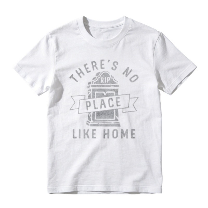 There Is No Place Like Home Tombstone Graphic T-shirt