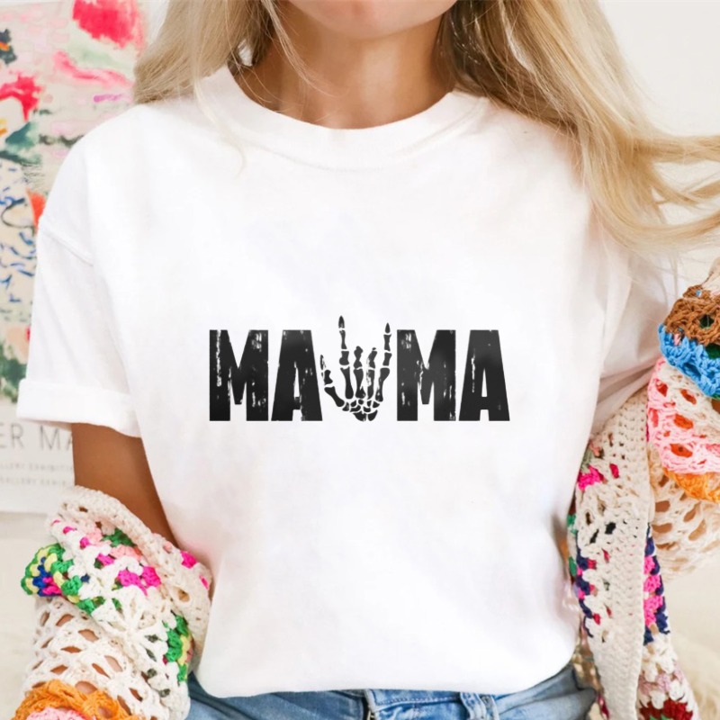 Mama Skeleton Hand Graphic T-shirt