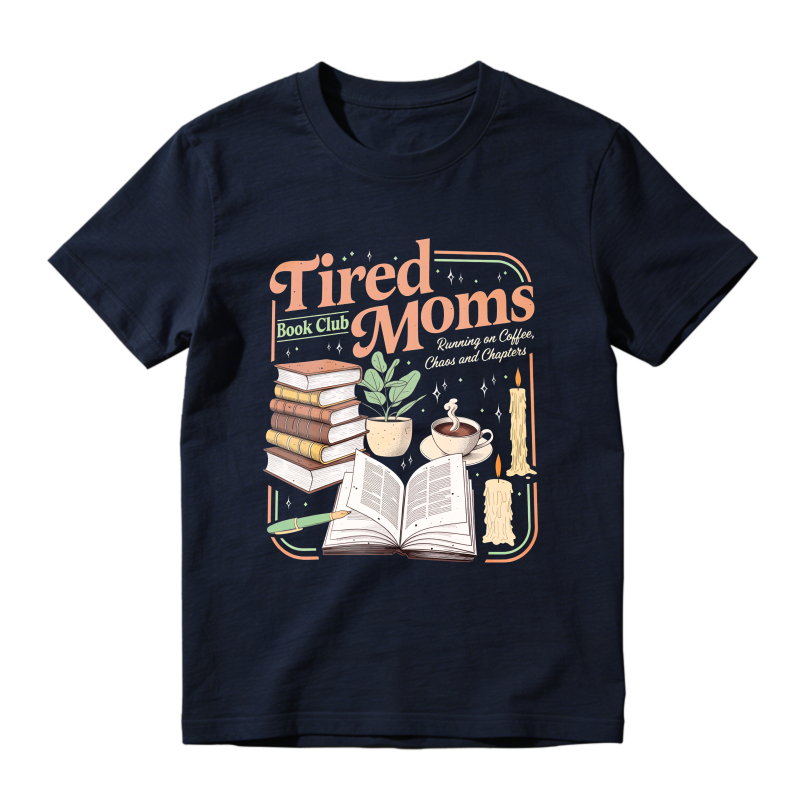Wardrobecart Tired Moms Book Club With Books Coffee And Plants Unisex Classic T-shirt