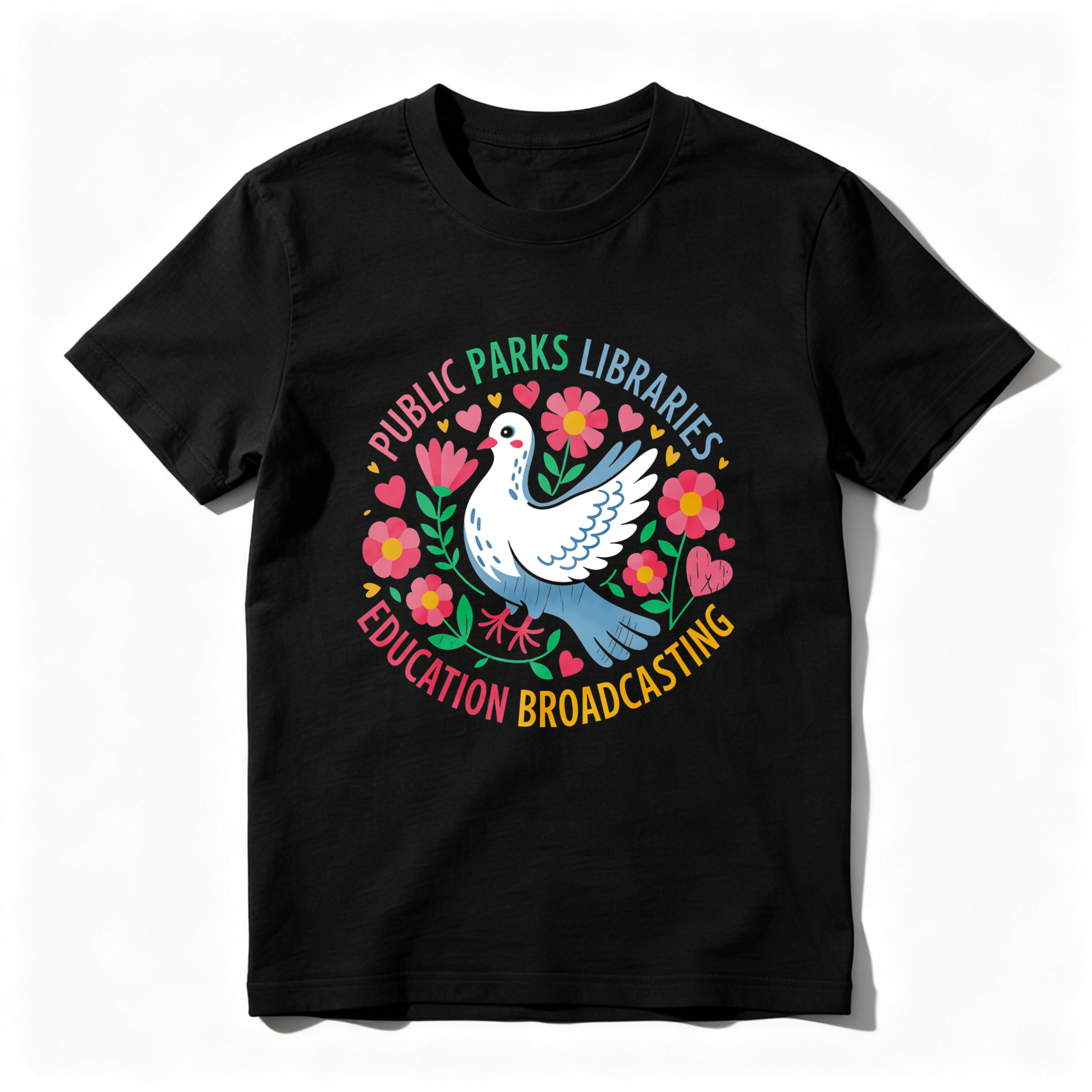 Wardrobecart Public Parks Libraries Education Broadcasting Tshirt