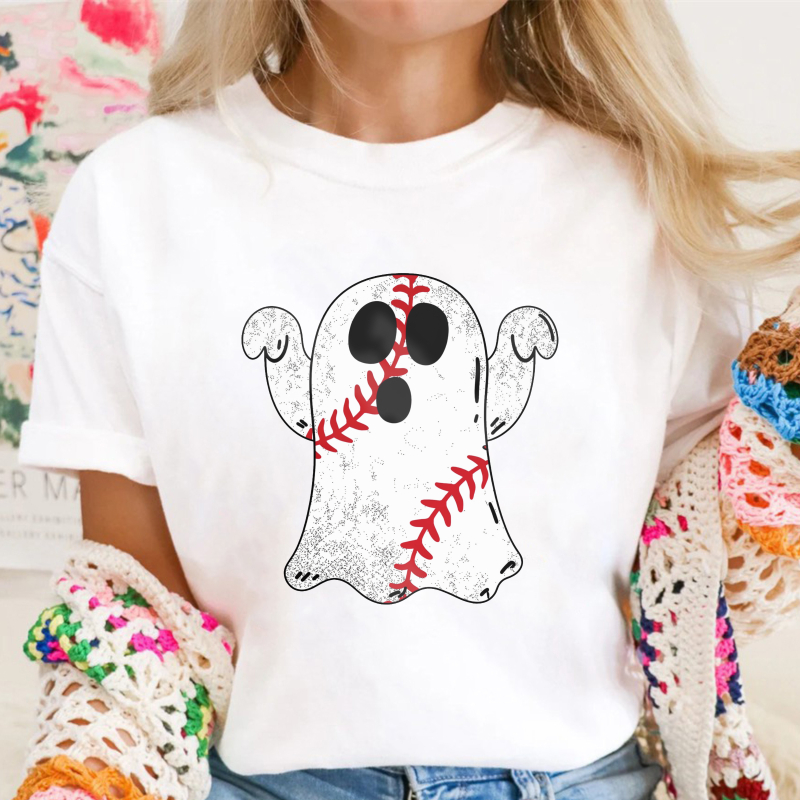 Baseball Ghost Pattern Unisex Classic T-shirt
