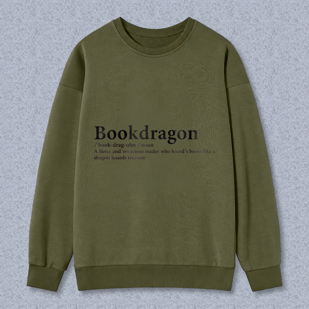 Wardrobecart Bookdragon Definition Unisex Classic Sweatshirt