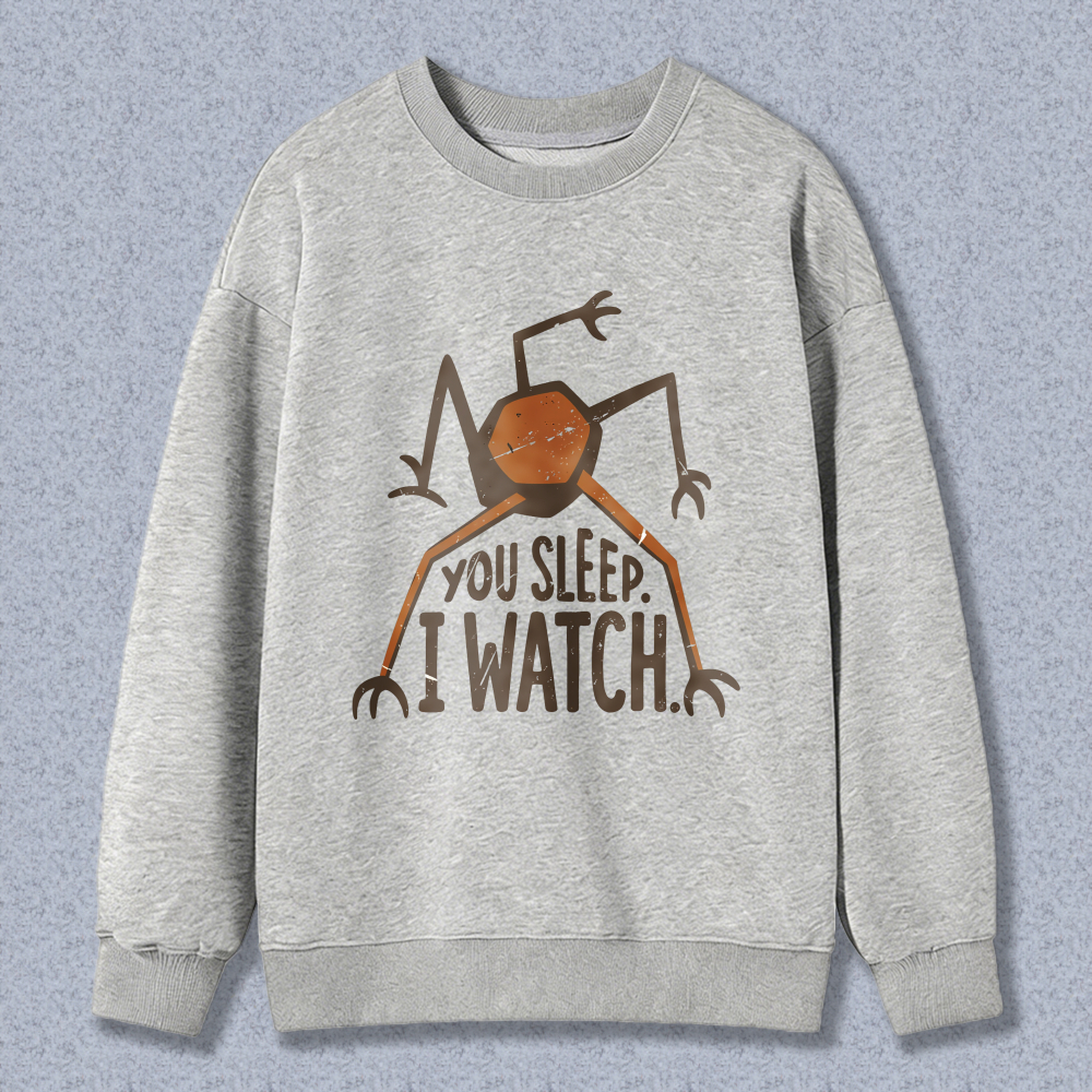 Wardrobecart Spider You Sleep I Watch Unisex Classic Sweatshirt