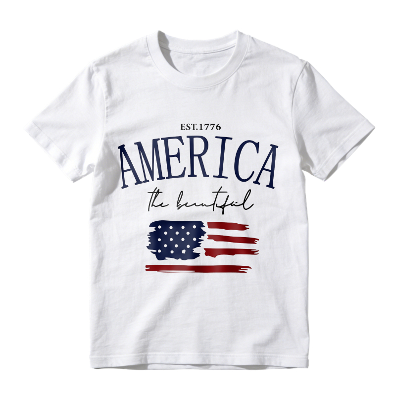 America The Beautiful Flag Design Unisex Classic T-shirt
