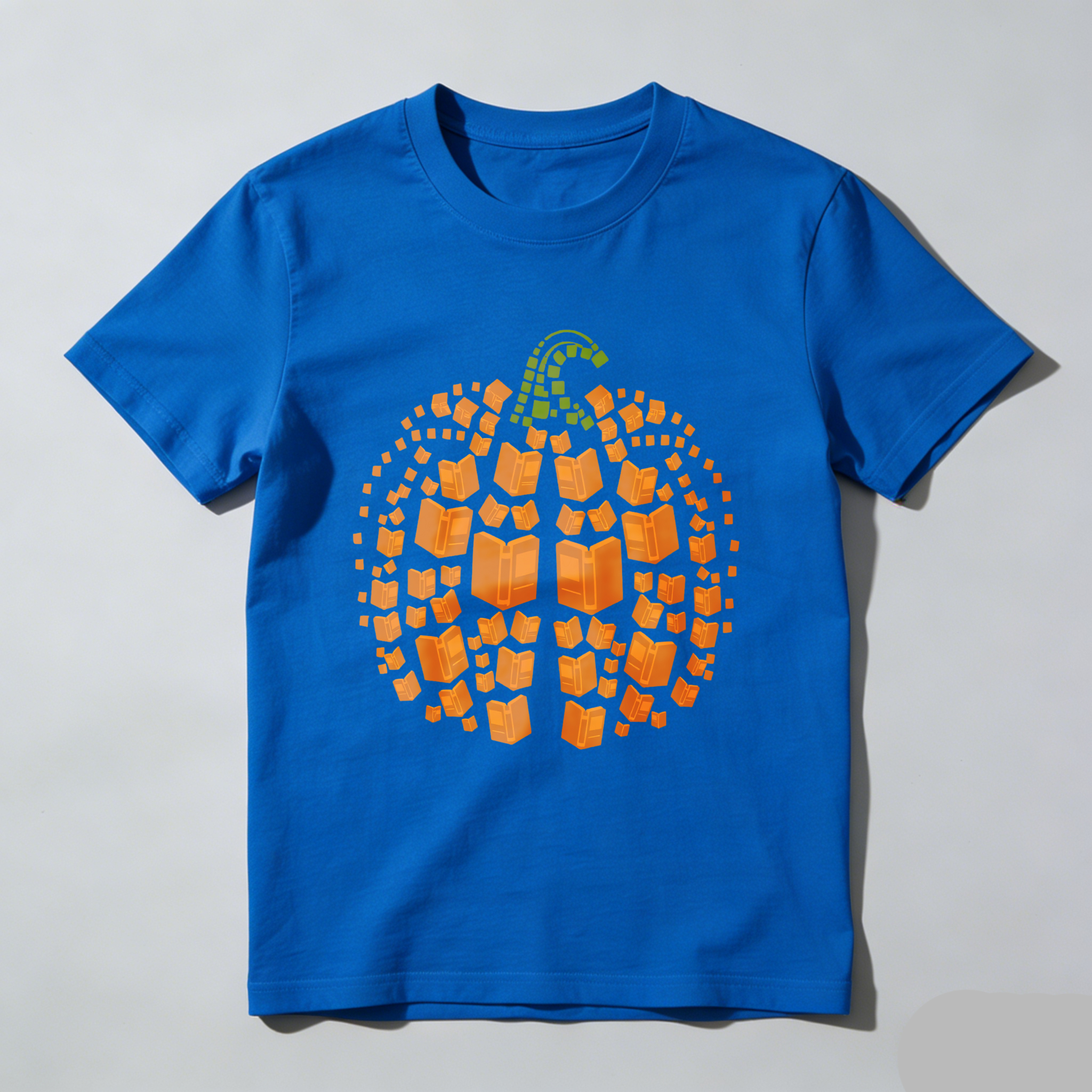 Wardrobecart Pumpkin Made Of Open Books Pattern Tshirt