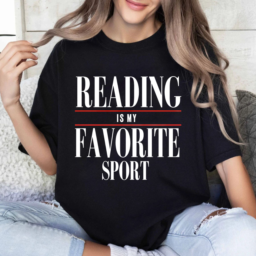 Wardrobecart Reading Is My Favorite Sport Tshirt