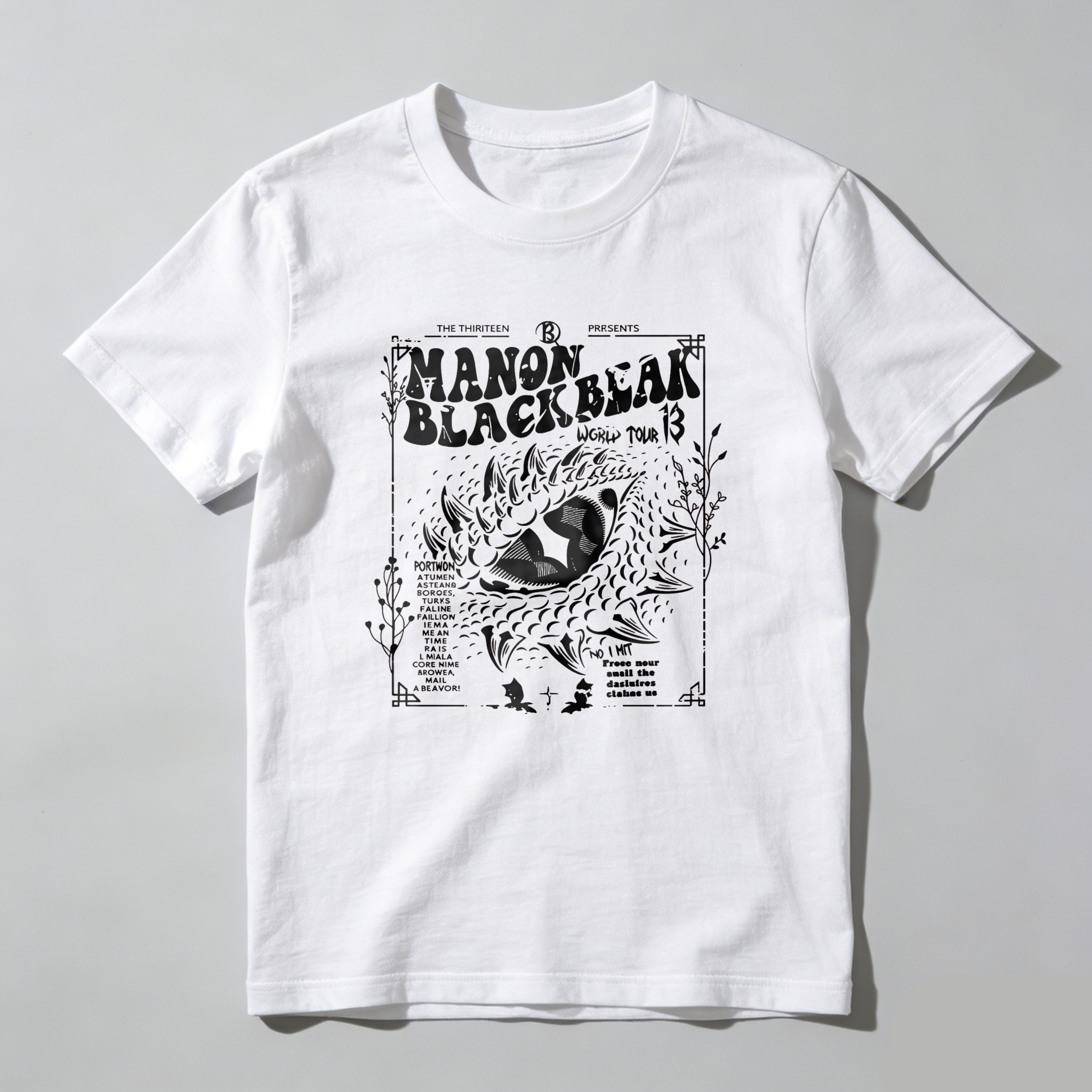 Wardrobecart Manon Blackbeak World Tour 13 Tshirt