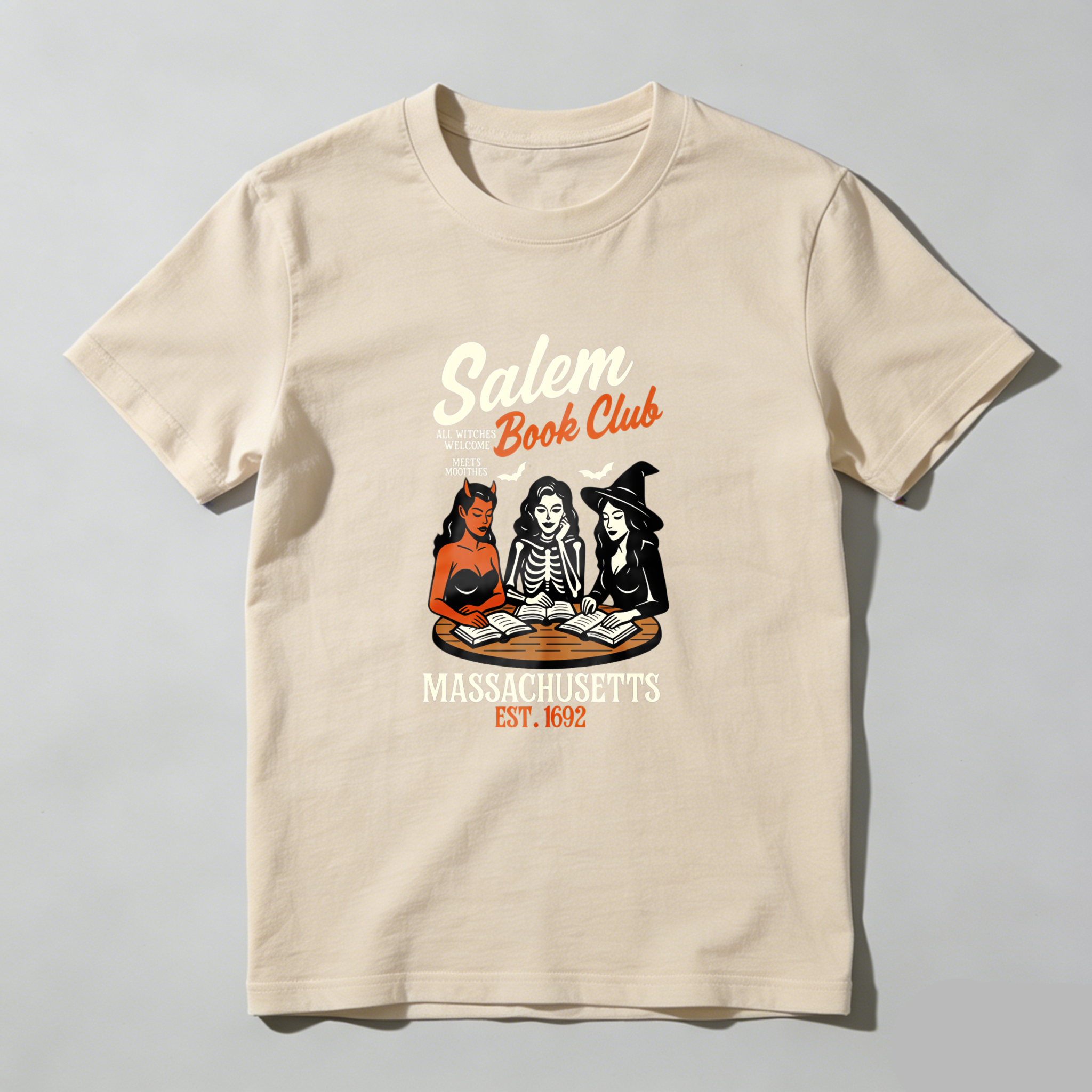 Wardrobecart Salem Book Club Massachusetts Est 1692 Tshirt