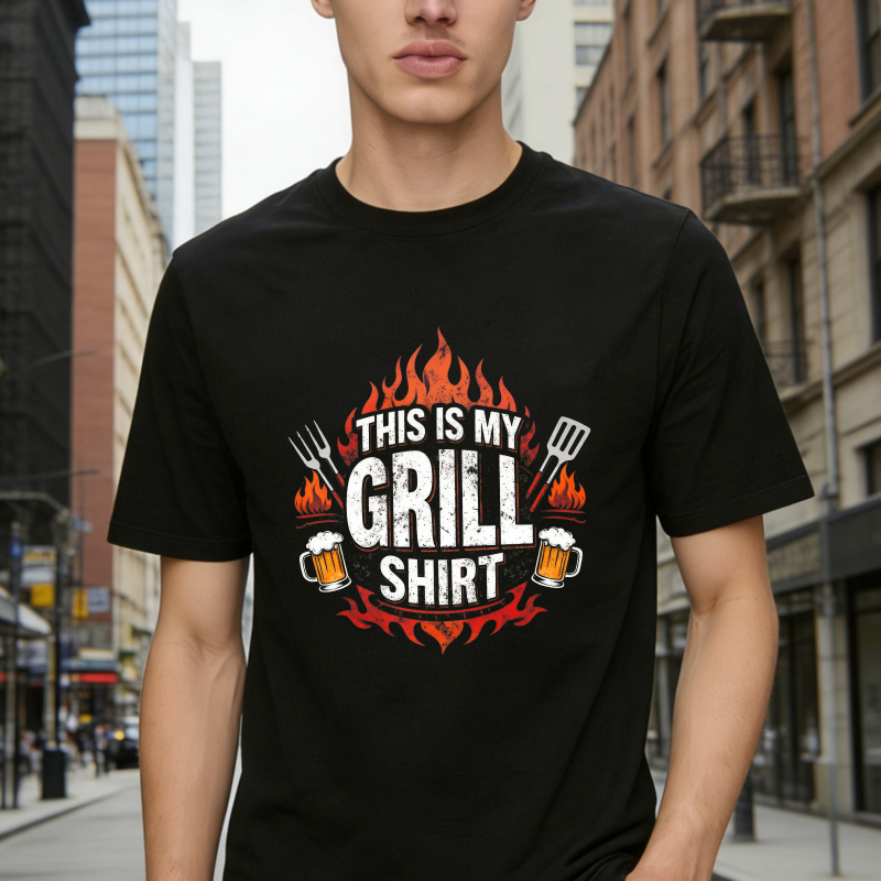 This Is My Grill Shirt Flame Fork Spatula Beer Unisex Classic T-shirt