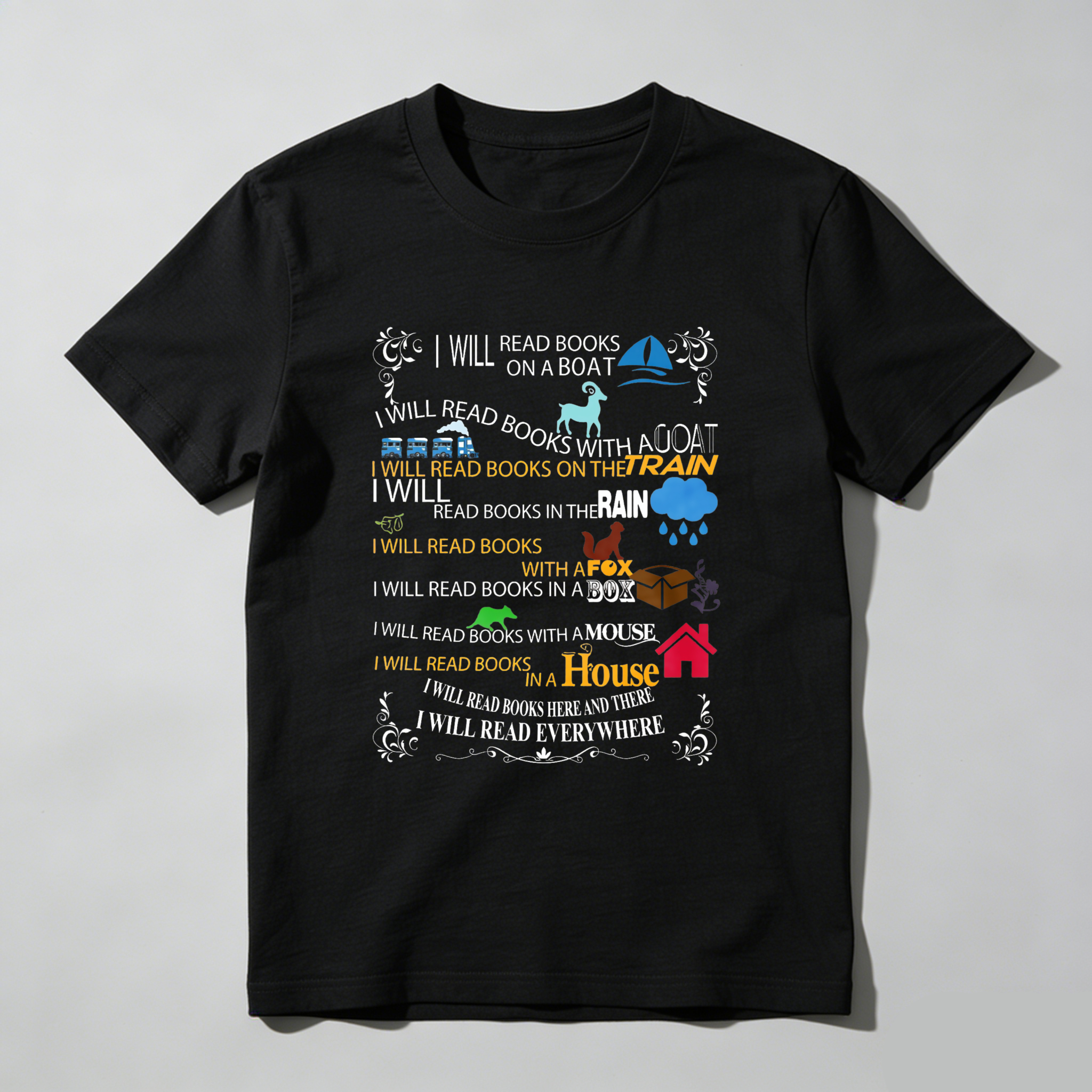 Wardrobecart I Will Read Books Everywhere Tshirt