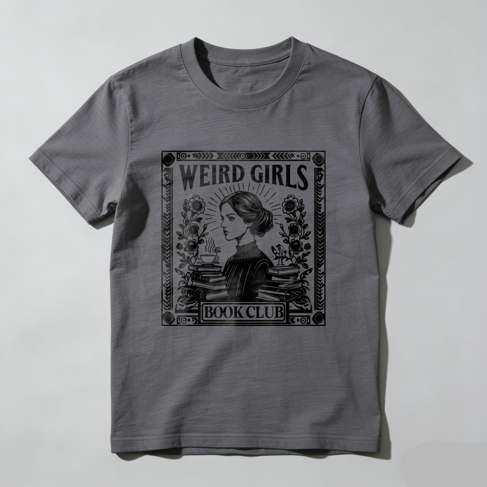 Wardrobecart Weird Girls Book Club Artwork Tshirt