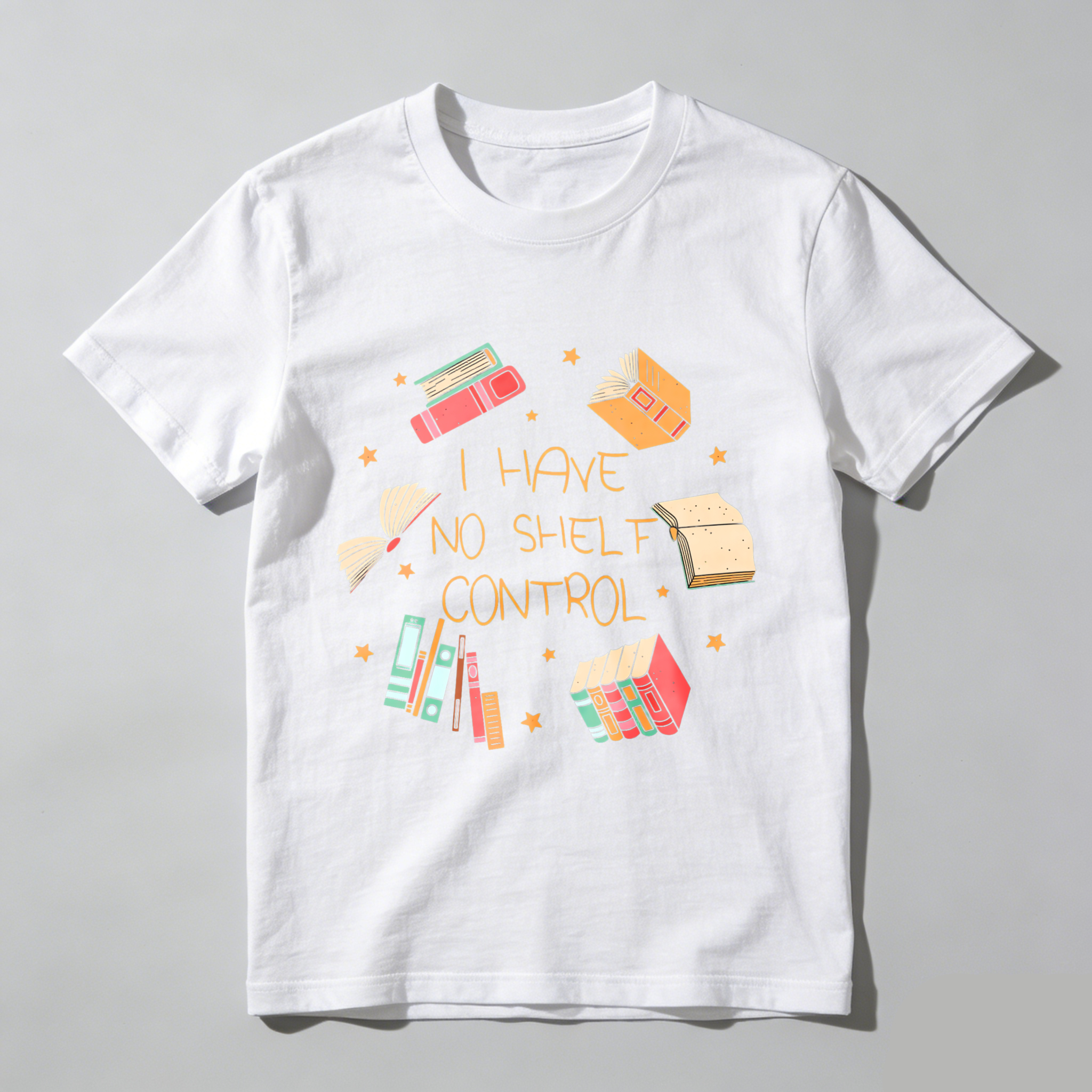 Wardrobecart Book Lover I Have No Shelf Control Design Unisex Classic T-shirt