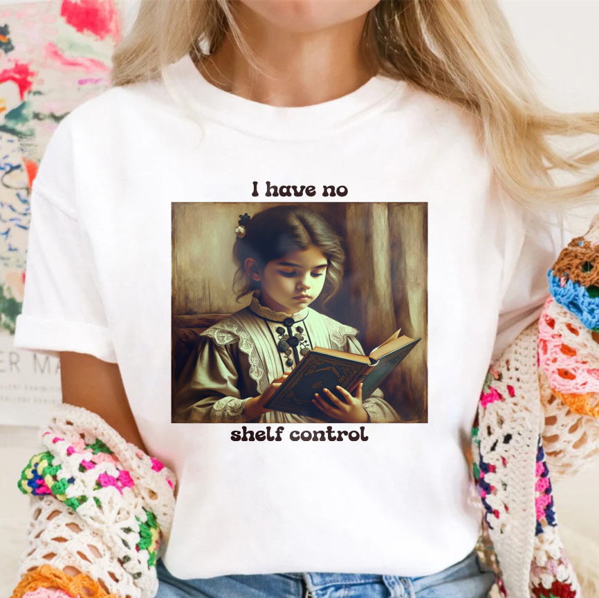Wardrobecart Girl Reading Book I Have No Shelf Control Unisex Classic T-shirt