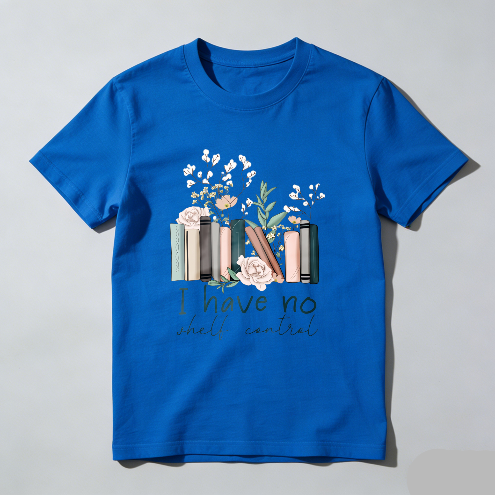 Wardrobecart Books And Flowers I Have No Shelf Control Unisex Classic T-shirt
