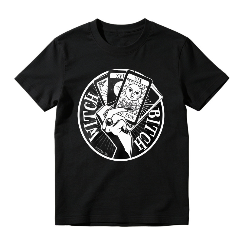 Witch Bitch Tarot Card Hand Graphic, Unisex Classic T-shirt