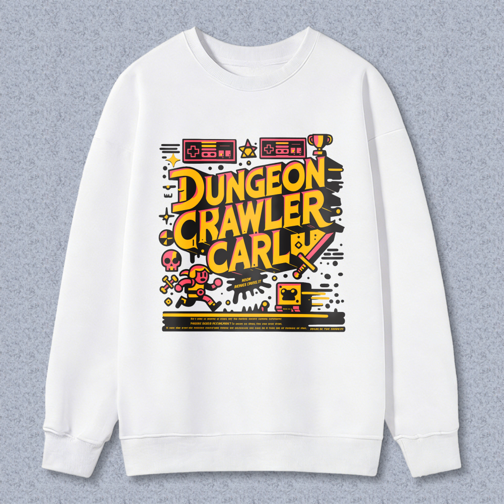 Wardrobecart Dungeon Crawler Carl Pixel Art Design Unisex Classic Sweatshirt
