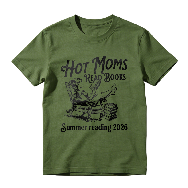 Wardrobecart Hot Moms Read Books Summer Reading 2026 Unisex Classic T-shirt