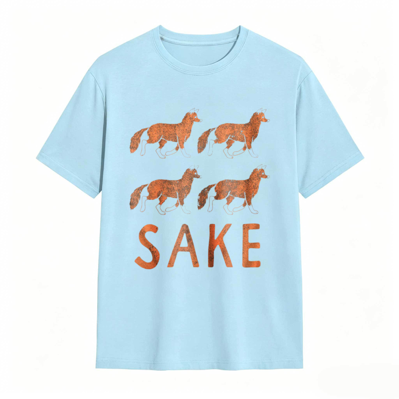 Four Fox Sake Funny Graphic Novelty Tee