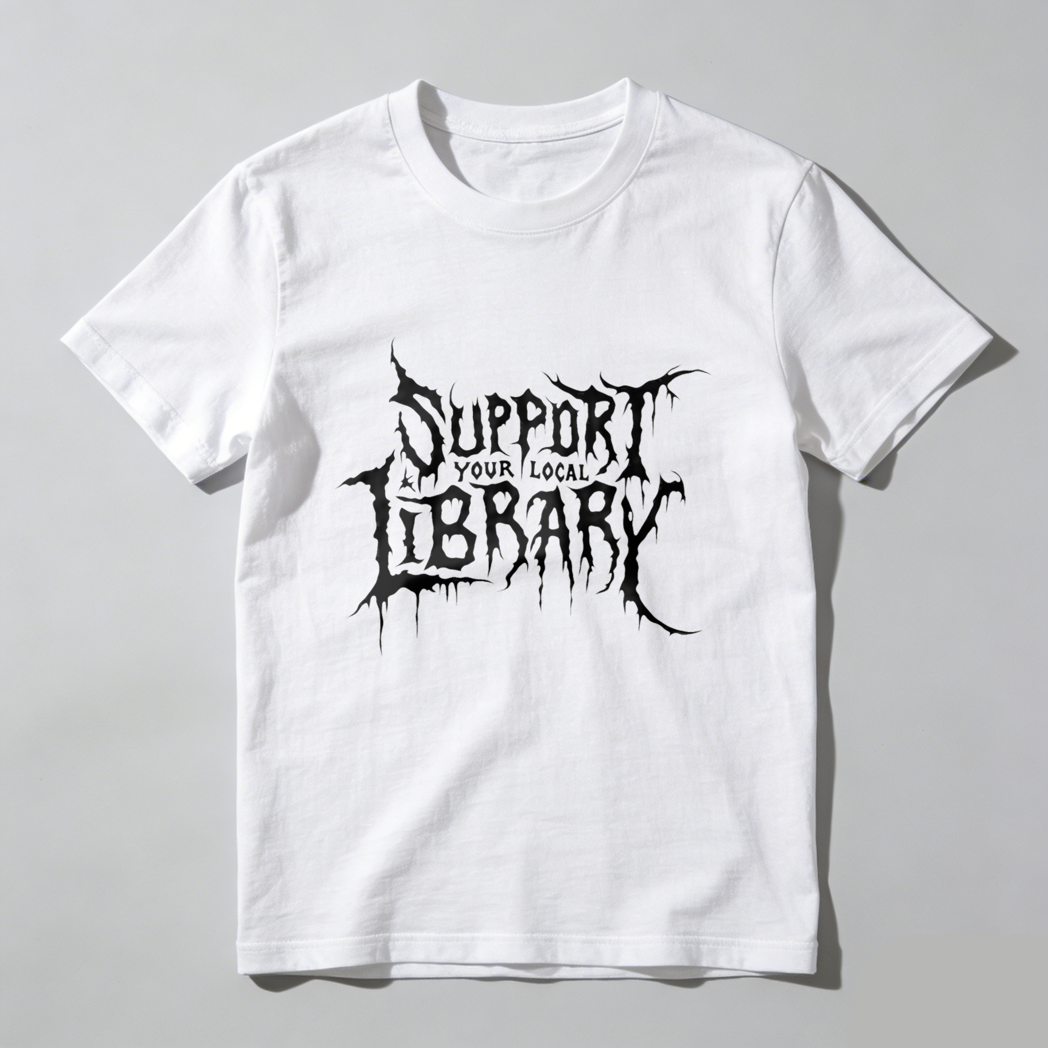 Wardrobecart Support Your Local Library tshirt
