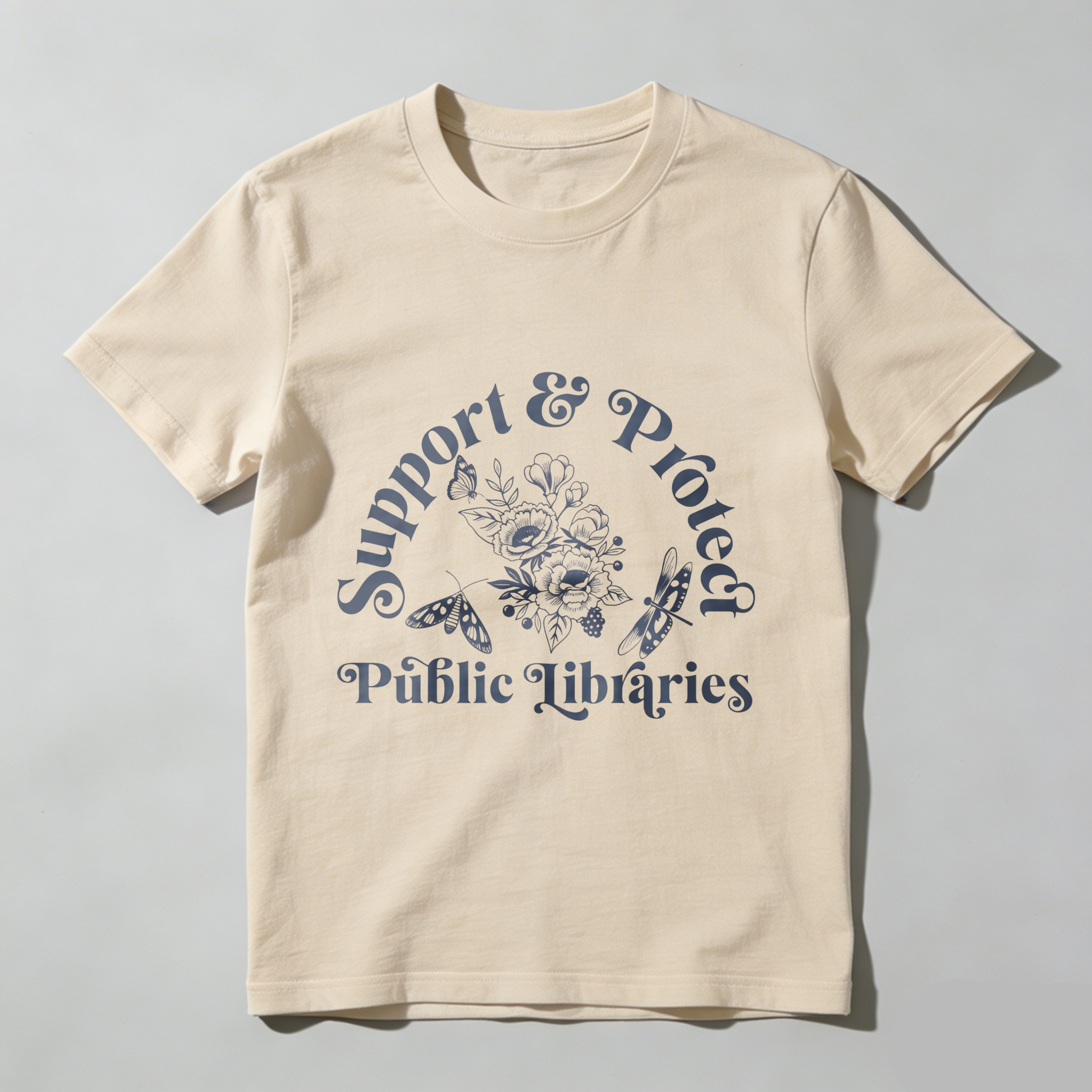 Wardrobecart Support And Protect Public Libraries Tshirt