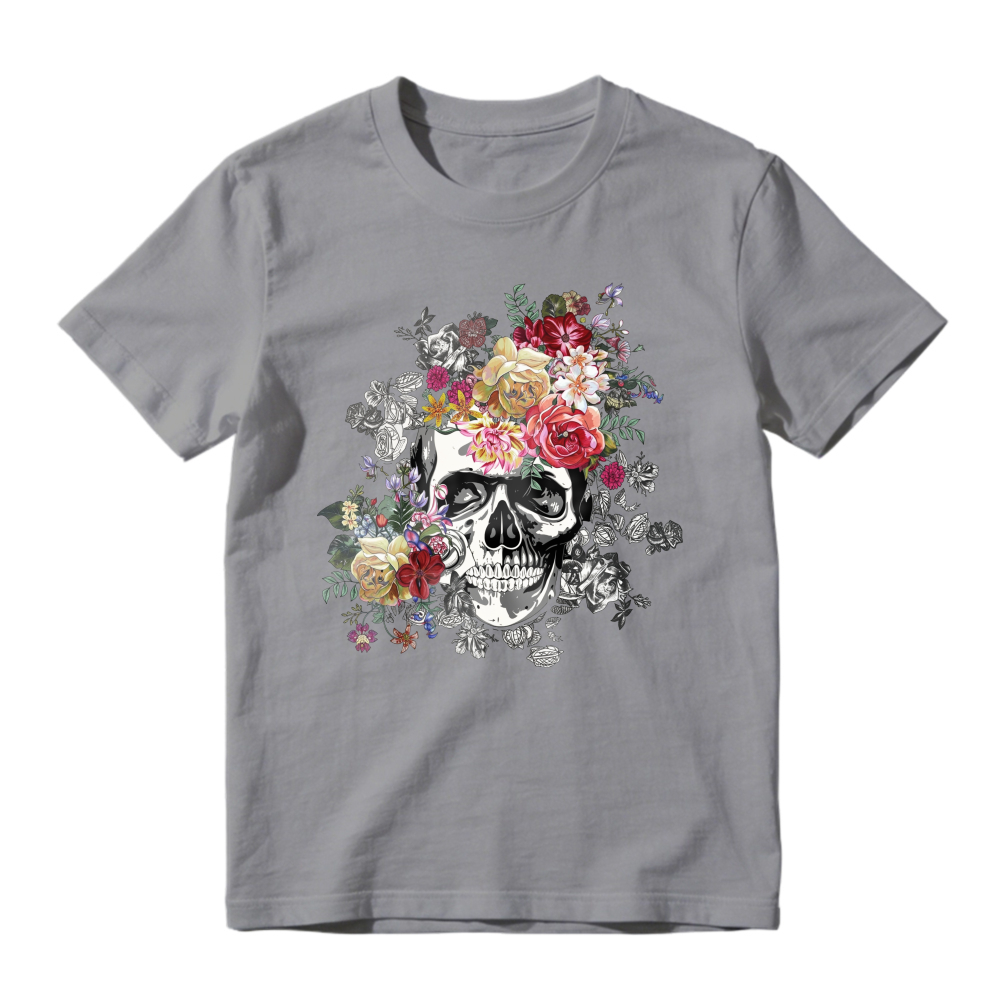 Floral Skull Art, Unisex Classic T-shirt
