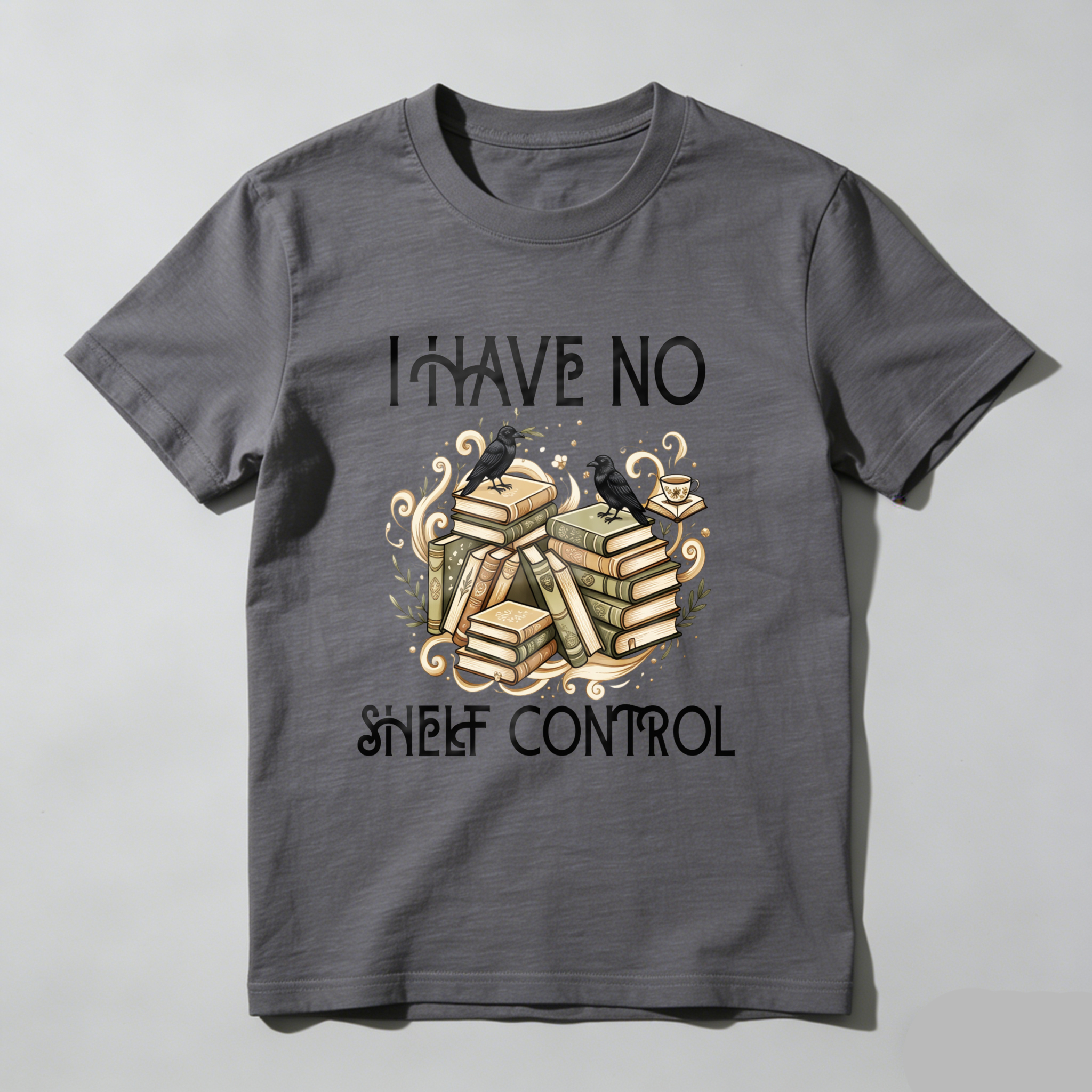 Wardrobecart Books And Birds I Have No Shelf Control Unisex Classic T-shirt
