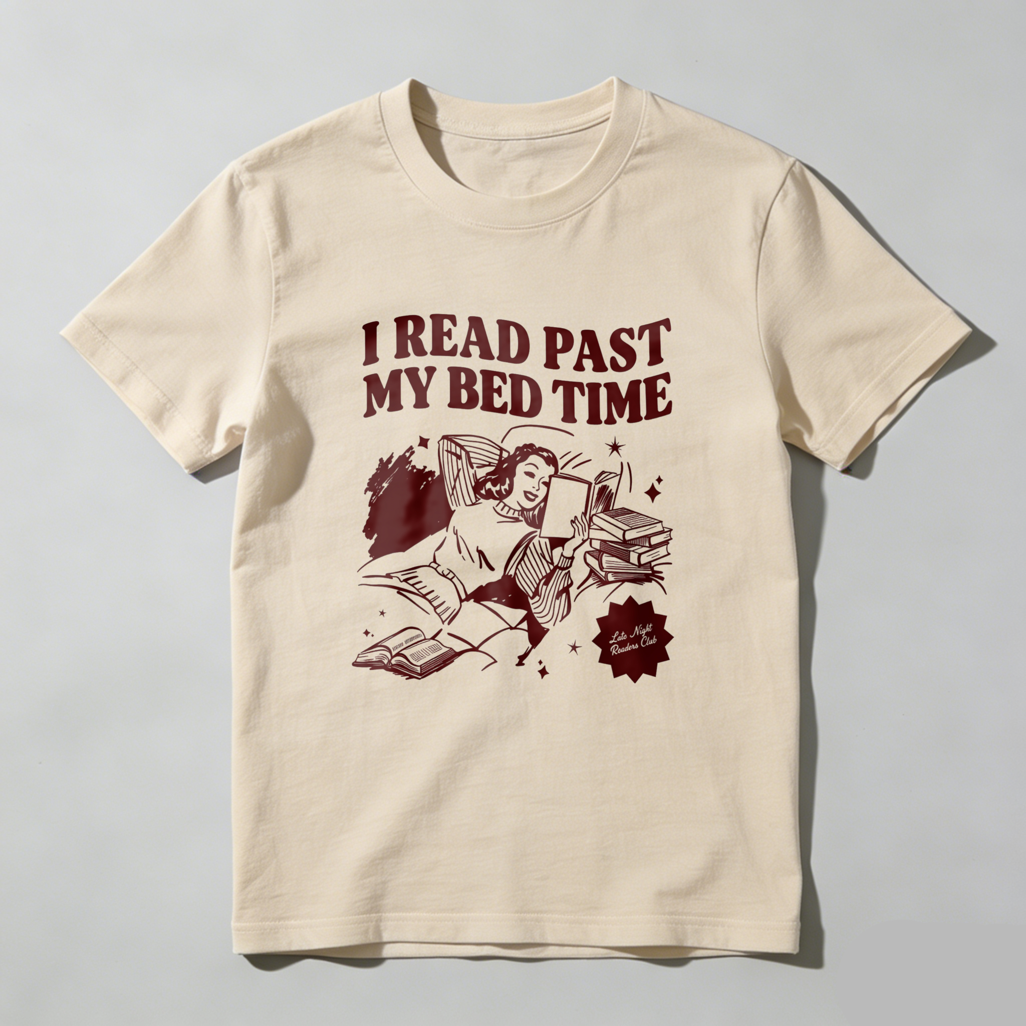 Wardrobecart I Read Past My Bed Time Tshirt