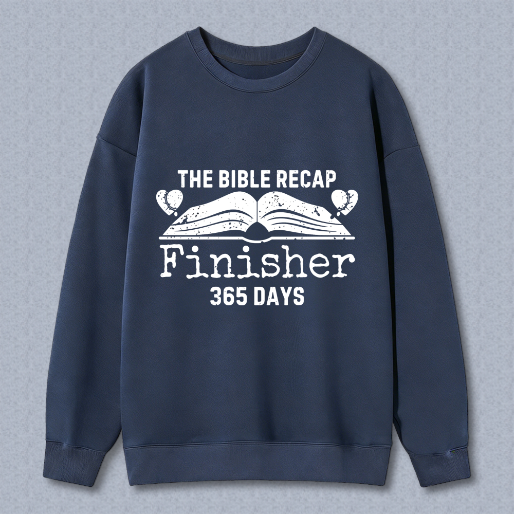 Wardrobecart The Bible Recap Finisher 365 Days Unisex Classic Sweatshirt