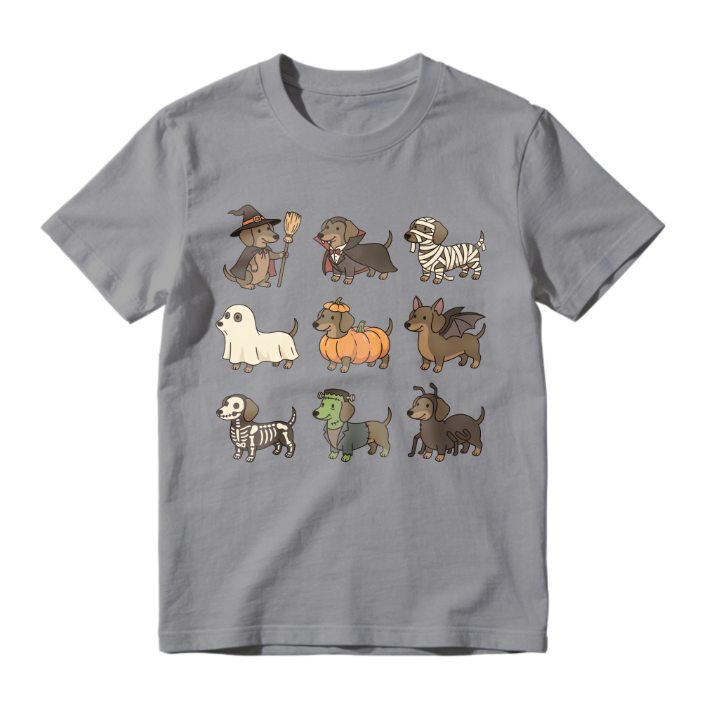 Halloween Dachshund Dogs In Costumes, Unisex Classic T-shirt