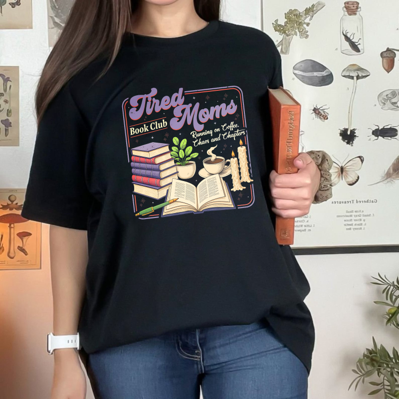 Wardrobecart Tired Moms Reading Books And Tea Unisex Classic T-shirt