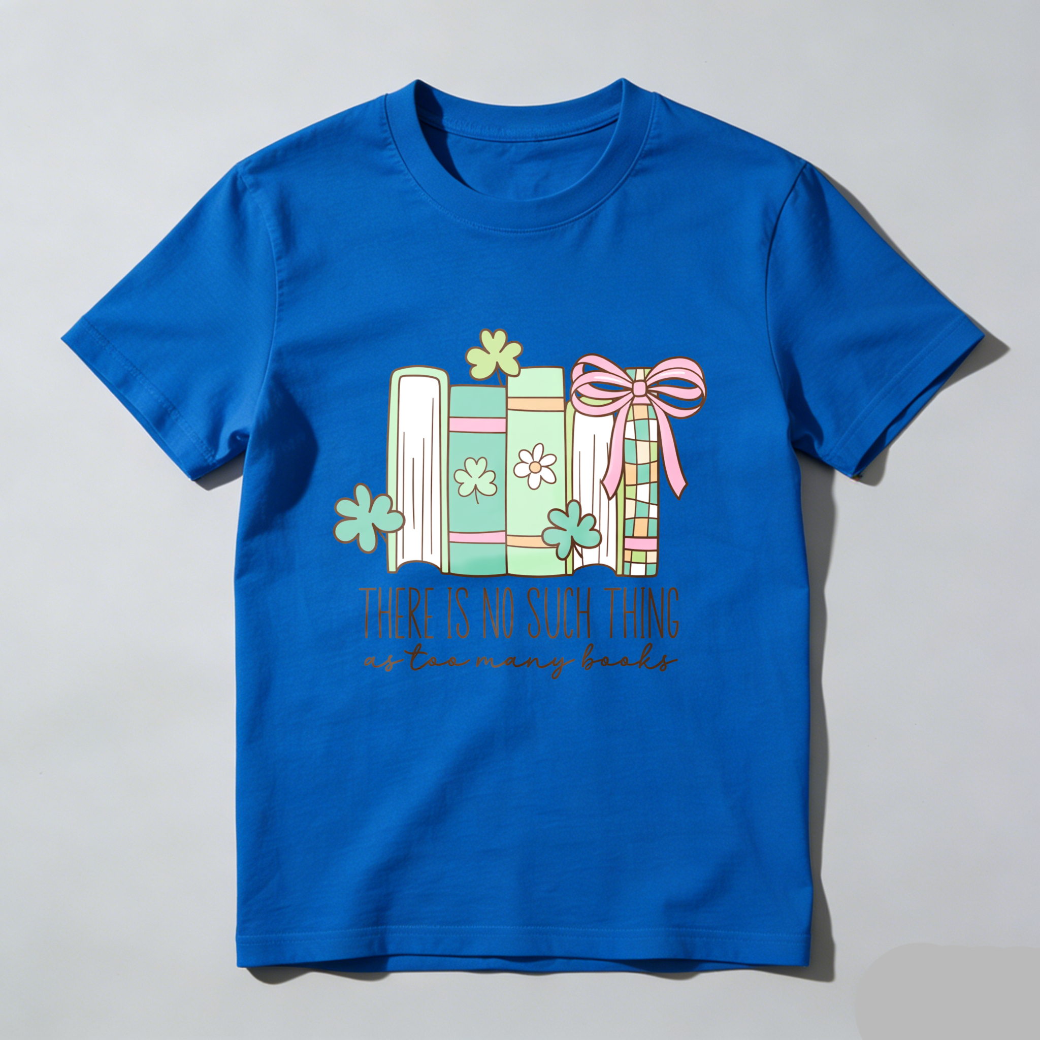 Wardrobecart Books With Flowers And Ribbon Design tshirt